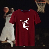 Men's Kobe Bryant Fresh Logo D.Red Short Sleeve T-Shirt FengYun,baseball caps,new era cap wholesale,wholesale hats